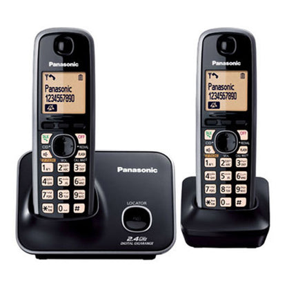 [CLEARANCE] Panasonic KX-TG3712 Rechargeable Ni-MH Wireless Telephone Cordless Phone with Caller ID (Black)
