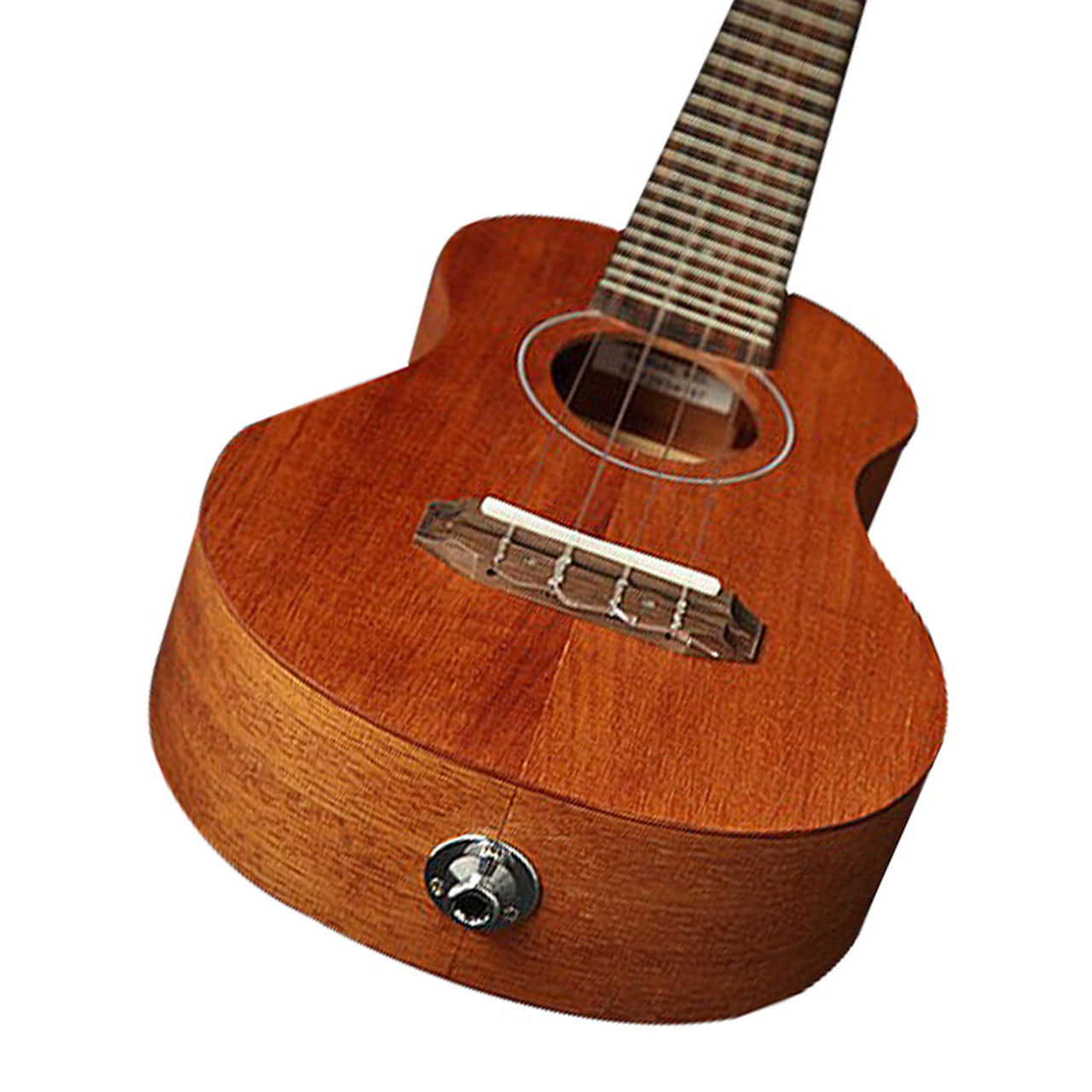 Takamine EGUS1 Acoustic Electric Soprano Ukulele Natural Mahogany 4 String Guitar with 19 Frets, Volume and Tone Control