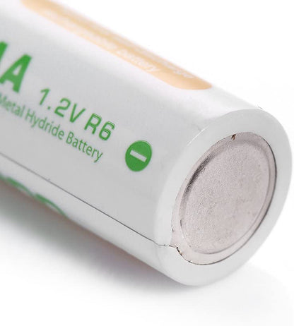 EBL LN-8111 Home Basic 1.2V AA 2300mAh NiMH Nickel Metal Hydride Rechargeable Batteries with Included Storage Case for Portable and Emergency Electronics (Pack of 4)