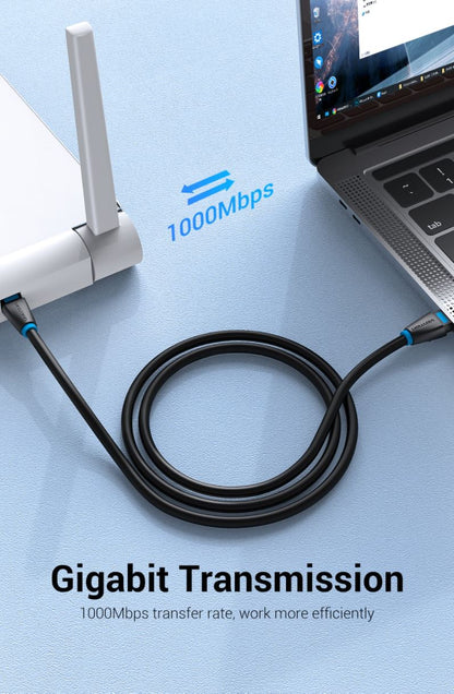 [CLEARANCE] Vention CAT6 Ethernet Round Cable UTP Patch 1000Mbps Lan Network Wire Cord for Internet Router PC Modem
