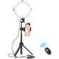 Vijim by Ulanzi Double 2 Sets Ring Light With Vlog Tripod Kit for Vlogging, Photography and Live Stream