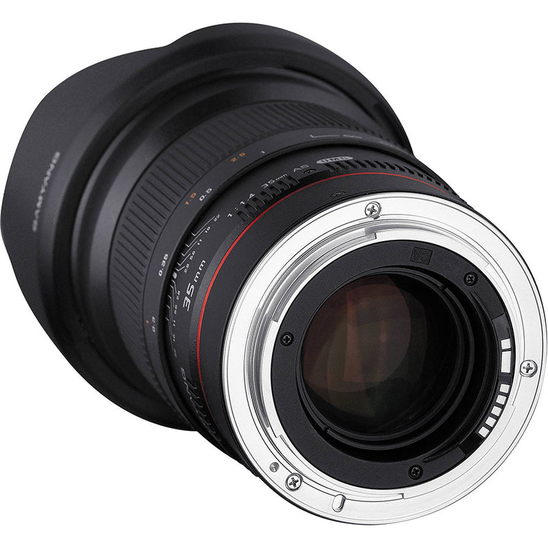 Samyang 35mm f/1.4 Manual Focus APS-C Wide Angle Prime Lens with AE Chip and UMC Technology for Canon EF Mirrorless Cameras | SYAE35M-C