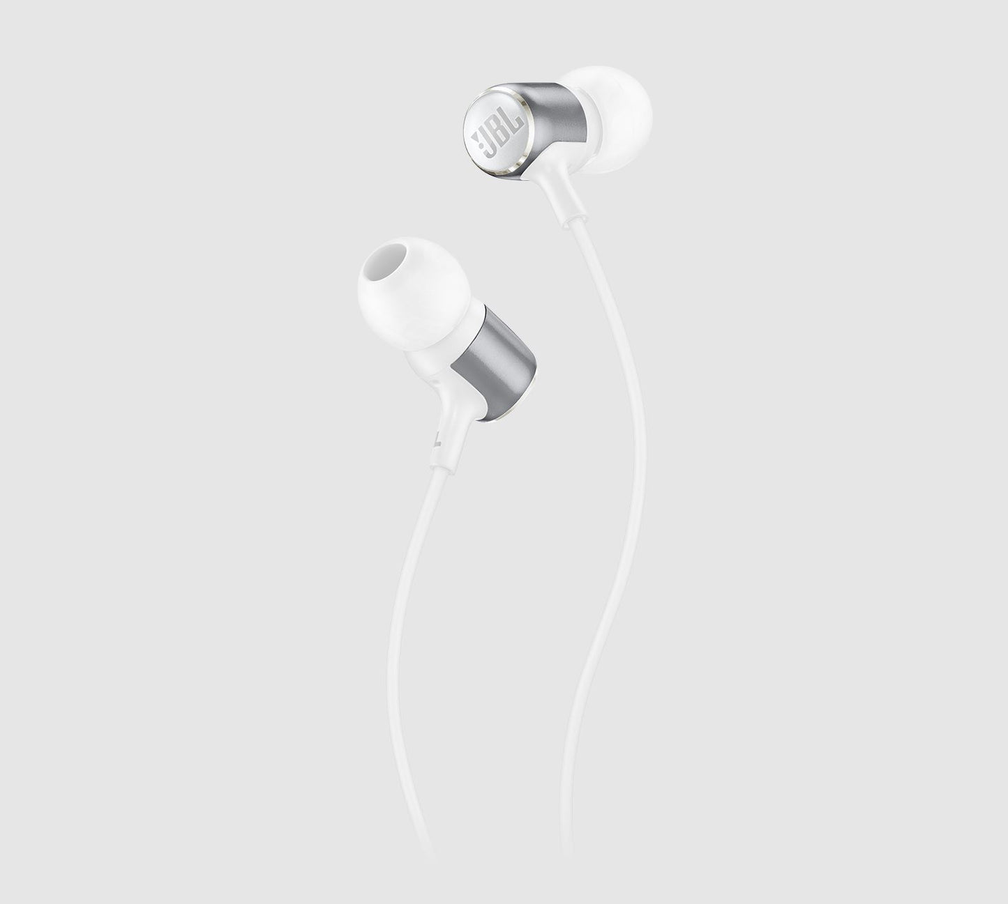 JBL LIVE 100 In-Ear Headphones Wired Earphones with Remote Control Premium Aluminum Housing Mic Voice Assistant Hands-Free Calls