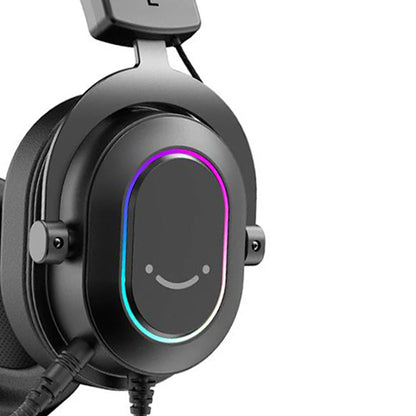 [CLEARANCE] Fifine H6 USB Dynamic RGB Gaming Headphone with Detachable Microphone, 24-Bit 7.1 Surround Sound and EQ Modes