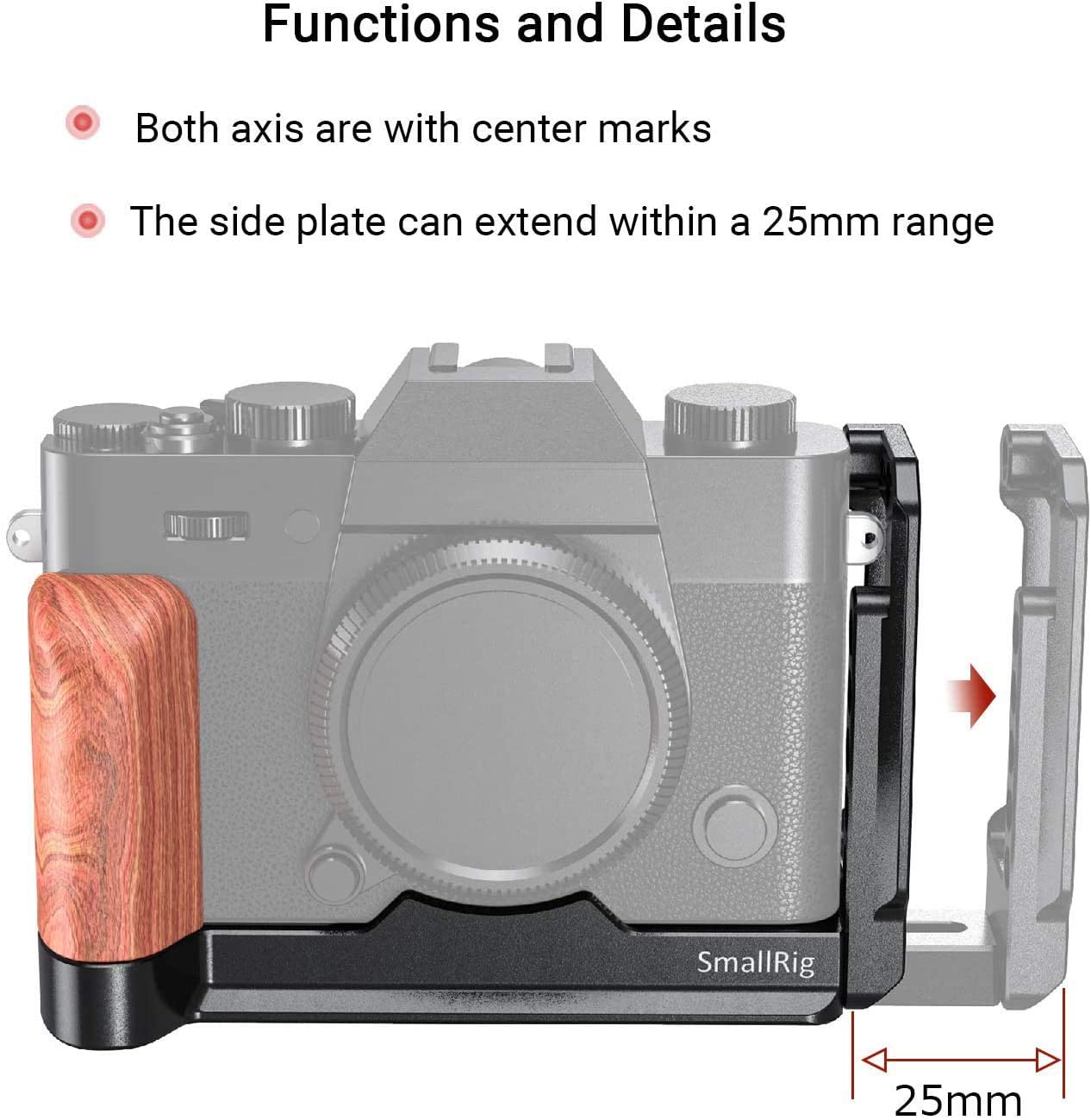 SmallRig L Bracket for Fujifilm X-T20 and X-T30- Model APL2357