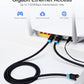 Vention CAT6 Ethernet Round Cable SSTP Patch 1000Mbps Lan Network Wire Cord for Internet Router PC Modem