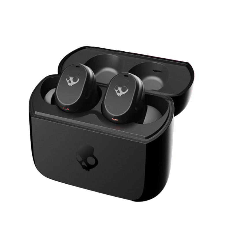 Skullcandy Mod True Wireless In-Ear Earbuds Bluetooth 5.0 with 34 Hours Battery Life, Built-in Tile Finding Technology, IP55 Water Resistant Earphones, Multipoint Pairing (True Black, Light Grey/Blue)