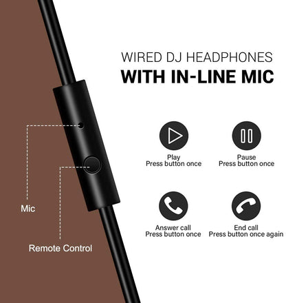 OneOdio Pro 30 Over Ear Headphone, Wired Premium Stereo Sound Headsets with 50mm Driver, Foldable Comfortable Headphones with Protein Earmuffs and Shareport for Recording Monitoring Podcast PC TV- with Mic (Silver)