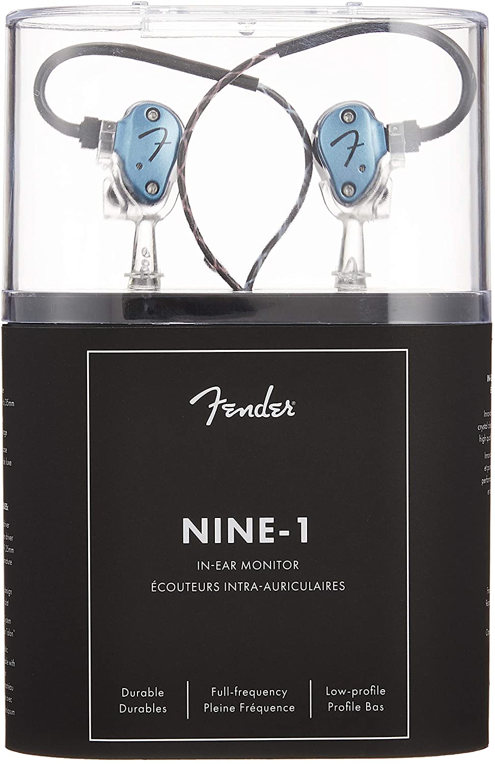 Fender IEM Nine Gun Metal Blue Pro Series In-Ear Headphone Monitor