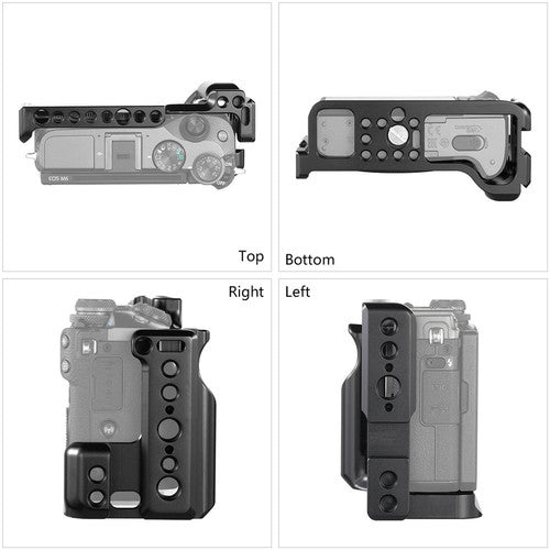 SmallRig Cage for Canon EOS M3 and M6 with Built-in Cold Shoe and NATO Rail- Model 2130