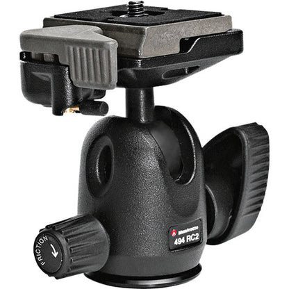 Manfrotto 494RC2 Mini Ball Tripod Head with RC2 Rapid Connect Plate Quick Release
