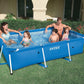 Intex 28270 Prism Frame 220 X 150cm Rectangular Frame Above Ground Outdoor Child Safe Splash Swimming Pool with Filter Pump