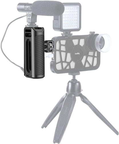 [CLEARANCE] SmallRig HSS2424 Side Handle for Phone Cage Smartphone Video Rig Aluminum with Cold Shoe and 1/4 Threads