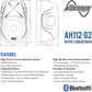 LANEY AH112-G2 Active Moulded Speaker with Bluetooth