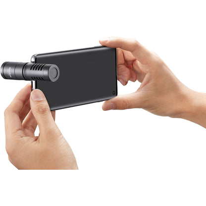 Godox Geniusmic UC Compact Directional Smartphone Microphone (USB Type-C Connector) with Foam and Furry Windshield