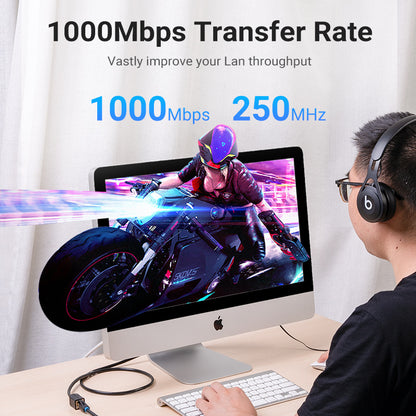 [CLEARANCE] Vention CAT6 Ethernet PVC Cable SSTP Patch 1000Mbps 250MHz Lan Network Wire Cord for Internet Router PC Modem (Available in 5M, 8M & 10M)