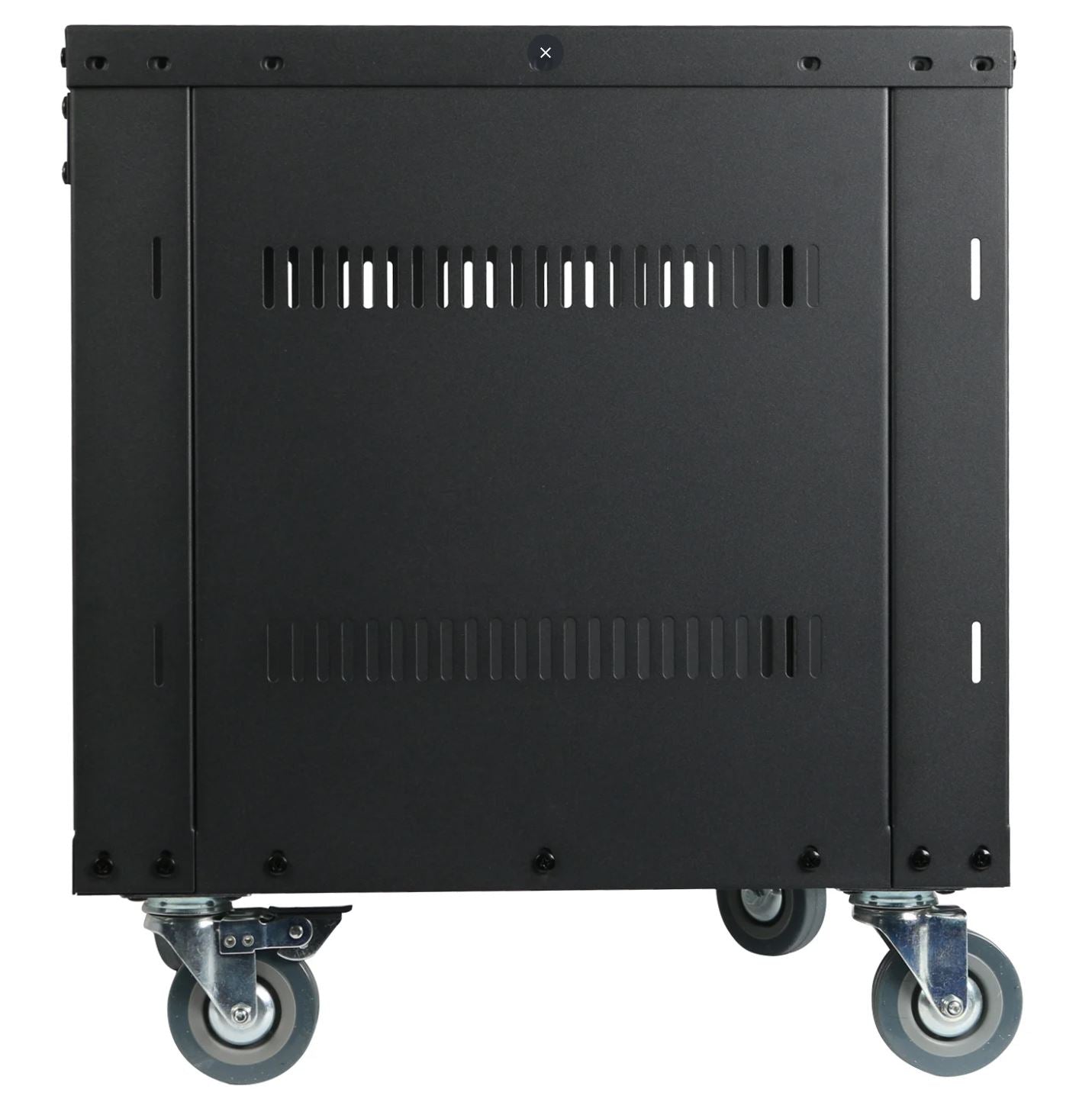 Samson SRK8 Universal Equipment 8 Rack Stand Heavy Duty Steel Construction with Caster Wheels, Fully Enclosed Sides