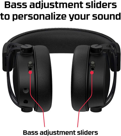 [CLEARANCE] HyperX Cloud Alpha S PC Gaming Headset, 7.1 Surround Sound, Noise Cancelling Microphone for PC, Xbox One and Mobile Devices | HX-HSCAS-BK/WW
