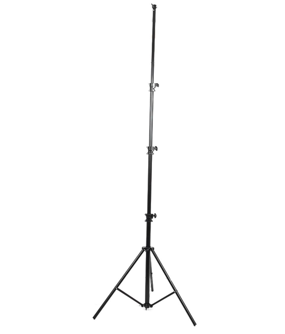 Pxel Heavy Duty Aluminum Light Stand Adjustable 370cm Max Height with Air Cushioned 3-Sections 1/4″ or 3/8″ Screw for Studio Lighting