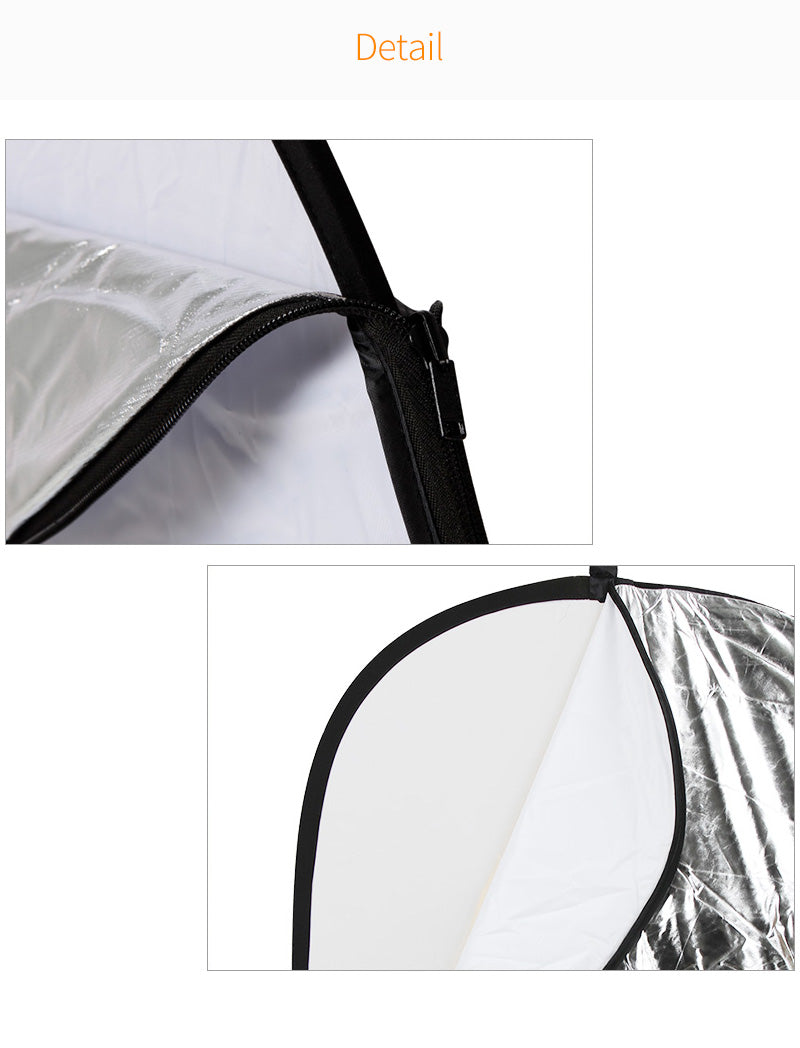 Godox RFT-05-120180 Portable 5 in 1 120CM x 180CM Collapsible Light Round Photography Reflector for Studios, Photo Shoots
