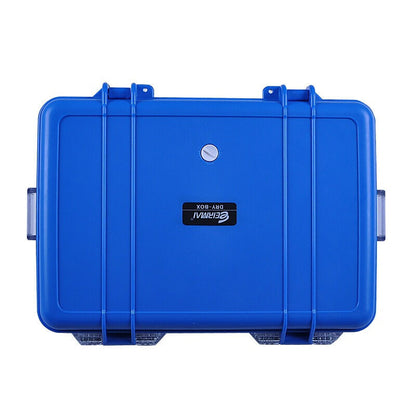 Eirmai R20 Moisture-Proof Dry Box 24-Liters with Dehumidifier Hygrometer Sponge Pad (Fits 1 DSLR and 6 Lenses) Blue
