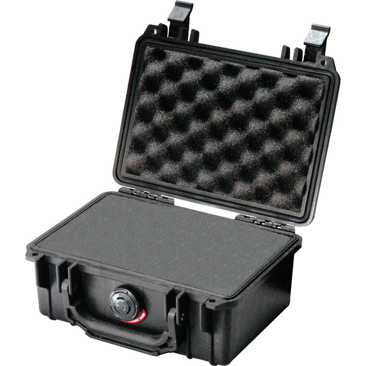 Pelican 1120 Protector Case Watertight Crushproof Dustproof Hard Casing with Foam, Automatic Purge Valve, IP67 (Black, Orange)