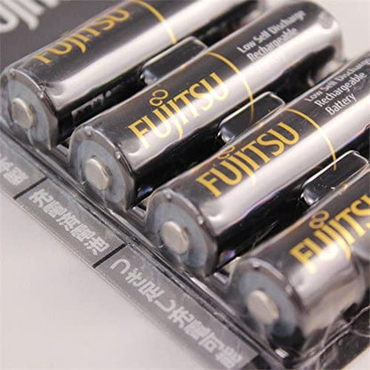 Fujitsu 1.2V 2450mAh NiMH Low Discharge Rechargeable | HR3UTHC Battery AA Pack of 4