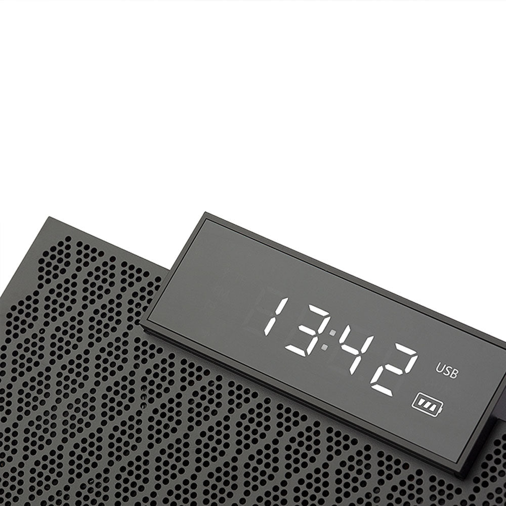Edifier MP260 Portable Wireless Bluetooth 5.0 Speaker High-Power Stereo with 7-Hour Playtime Built-In Clock 12W Subwoofer