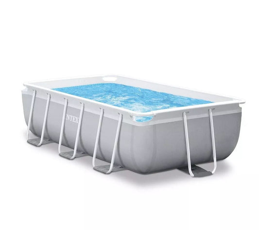 Intex 26784 Prism Frame 300CM X 175CM Rectangular Pool with Filter Pump for Swimming and Outdoor Pool