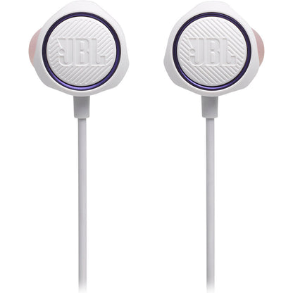 JBL Quantum 50 Wired In-Ear Gaming Headphones with Volume Slider and In-line Mic for Gaming Livestream
