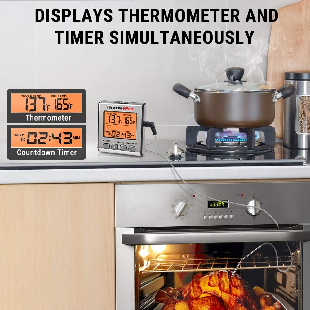ThermoPro TP-16 Large LCD Digital Cooking Food Meat Thermometer