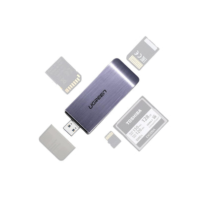 UGREEN 4-in-1 Multifunction Card Reader USB-A 3.0 to TF / SD / CF / MS with 5Gbps Transfer Speed | 50541