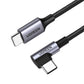 [CLEARANCE] UGREEN 60W PD Type C to Angled USB C Fast Charging Cable for Smartphones and Tablets (0.5 Meter) | 5012