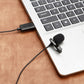 Boya By-LM40 USB Lavalier Microphone Plug and Play for Vlogging, Livestreaming, Online Conference