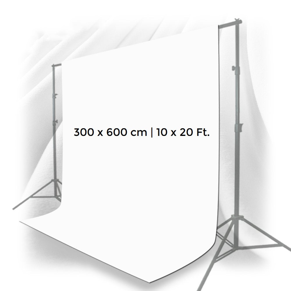 Pxel AA-ML3060W 300cm x 600cm Seamless Muslin Background Cloth Backdrop White