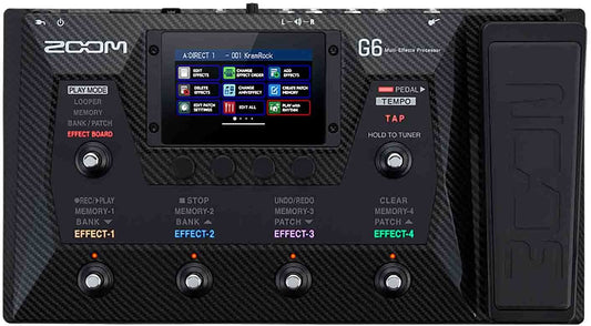 Zoom G6 Multi Effects Processor with Four Play Modes for Electric Guitar