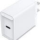 Vention USB-C Power Delivery Port Fast Charge AC Wall Charger for Phone Tablet and Other Devices (US Plug) (Black, White) (20W, 30W) | FAD, FAI
