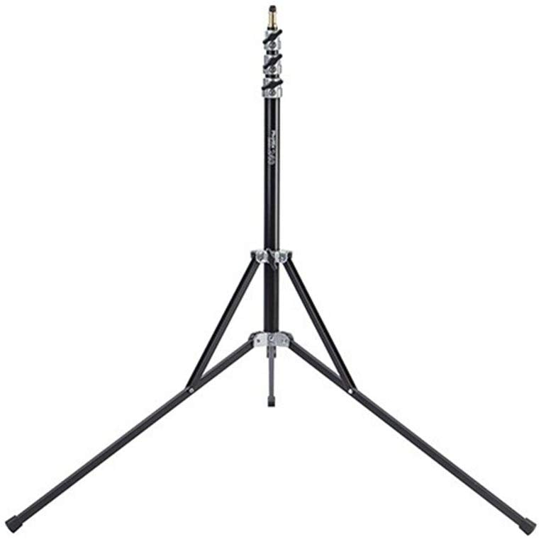 Phottix Saldo 245A 3-Section Aluminum 96" Air Cushioned Automatic Collapsible Studio Light Stand with 1/4" Spigot - Studio Lighting and Stands Equipments