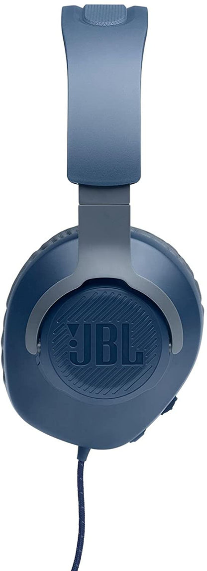 [CLEARANCE] JBL Quantum 100 Over-Ear Wired Gaming Headset with Detachable Microphone, Windows Sonic Spatial Sound Support, and Memory Foam Padded Earpads for PC, Mobile, and Consoles (Black)