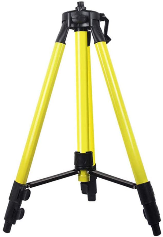 Mtian 2-Section Adjustable Laser Level Tripod for Surveying, Rotary and Line Lasers (YELLOW)
