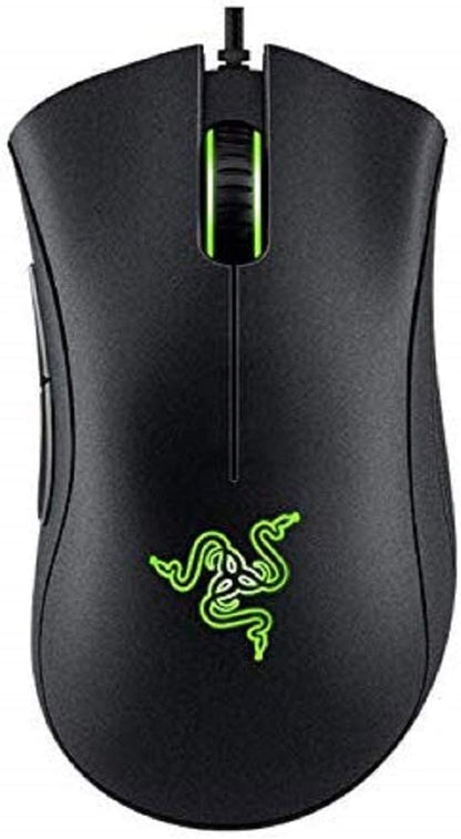 Razer DeathAdder Essential Gaming Mouse: 6400 DPI Optical Sensor - 5 Programmable Buttons - Mechanical Switches - Rubber Side Grips - Classic Black & Mercury White