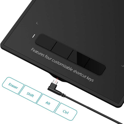 XP-Pen Star G960S Plus 9 x 6 Inches Graphic Drawing Pen Tablet with 4 Cuztomizable Shortcut Key Support and Battery-Free PH2 Stylus Pen with 60 Degree Tilt Function | Juan Gadget