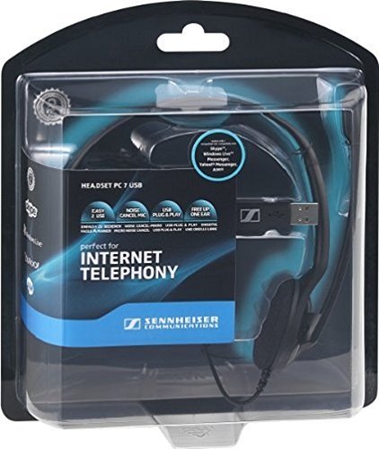 USB Chat Sennheiser – On-Ear Headphone Mic PC 7 JG with Superstore