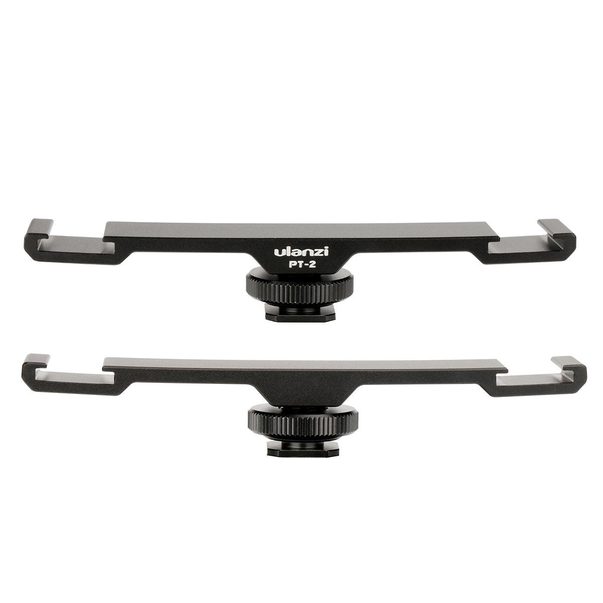 Ulanzi PT-2 Double Hot Shoe Mount Extension Bar Dual Bracket With 1/4" Thread