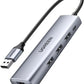 [CLEARANCE] UGREEN 5-in-1 USB 3.0 Hub with 1000 Mbps Gigabit Ethernet RJ45 LAN Port and 5V USB-C Power Delivery PD | 60812