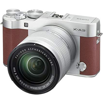 FUJIFILM X-A3 Mirrorless Digital Camera with 16-50mm Lens (Brown)