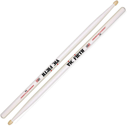 Vic Firth American Classic 5A Hickory Wood Drumsticks (Pair) Drum Sticks for Drums and Percussion (Multiple Styles Available)