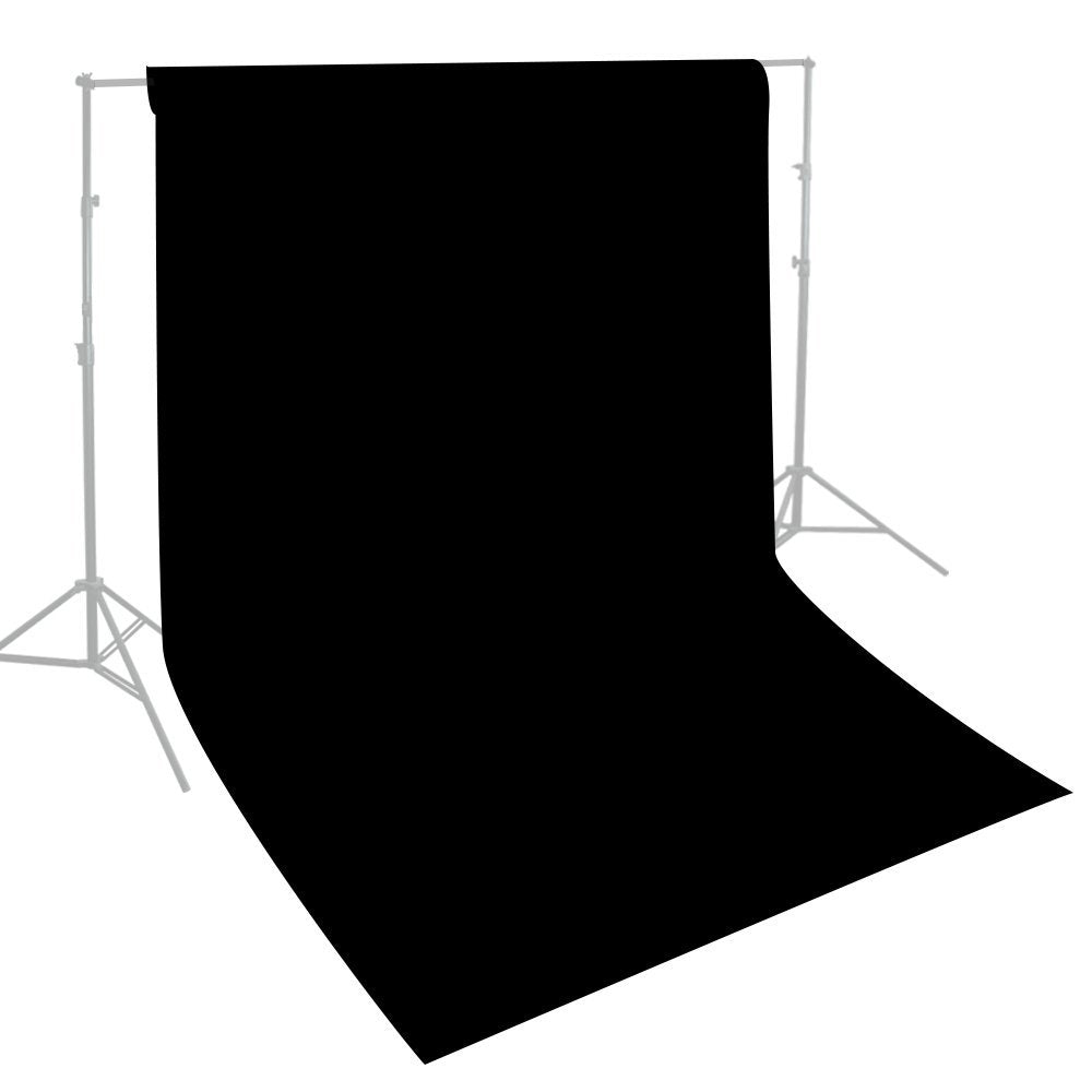 Pxel AA-ML3060B 300cm x 600cm Seamless Muslin Background Cloth Backdrop Black