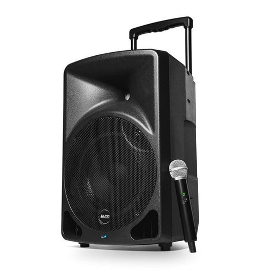 Alto Professional Transport 12 400W Battery-Powered Sound System with Wireless UHF Mic & Built-in USB Media Player