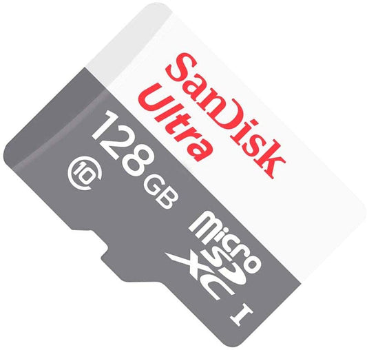 SanDisk Ultra Micro SD Card 128GB UHS-I SDXC Class 10 with 100mb/s Read Speed | Model - SDSQUNR-128G-GN3MN